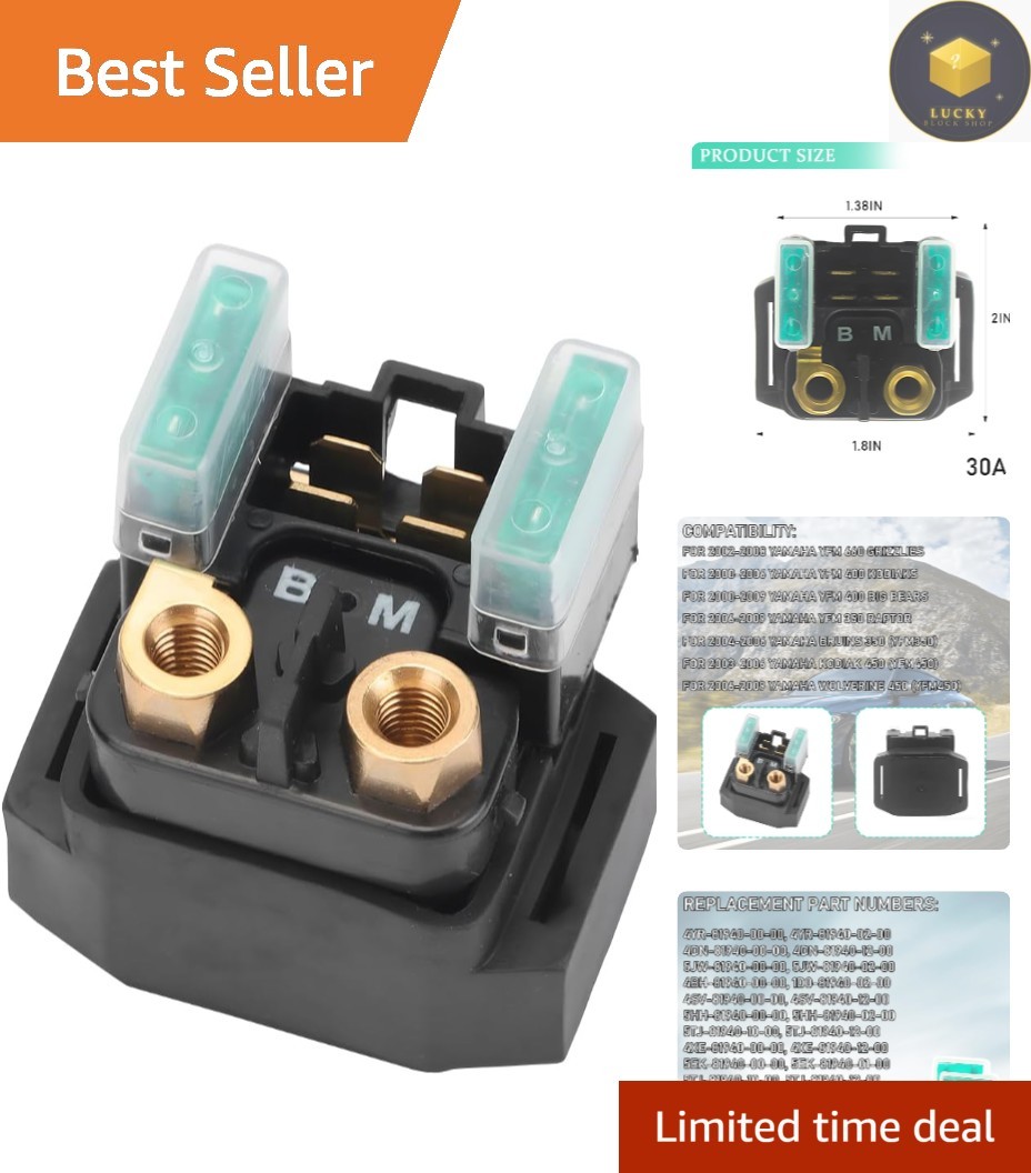 Reliable ATV Solenoid Relay Replacement – Fits Various YFM Models, Easy Install
