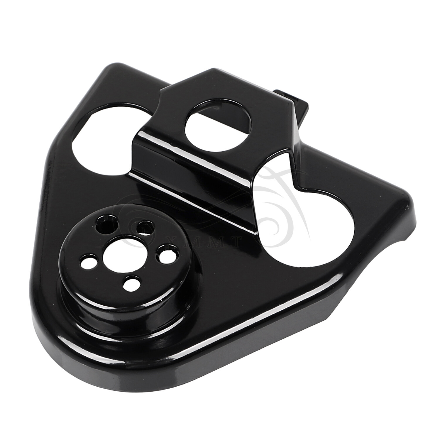 Black Zinc Alloy Handlebar Riser Cover Fit For Harley Road King Shrine SE FLHR