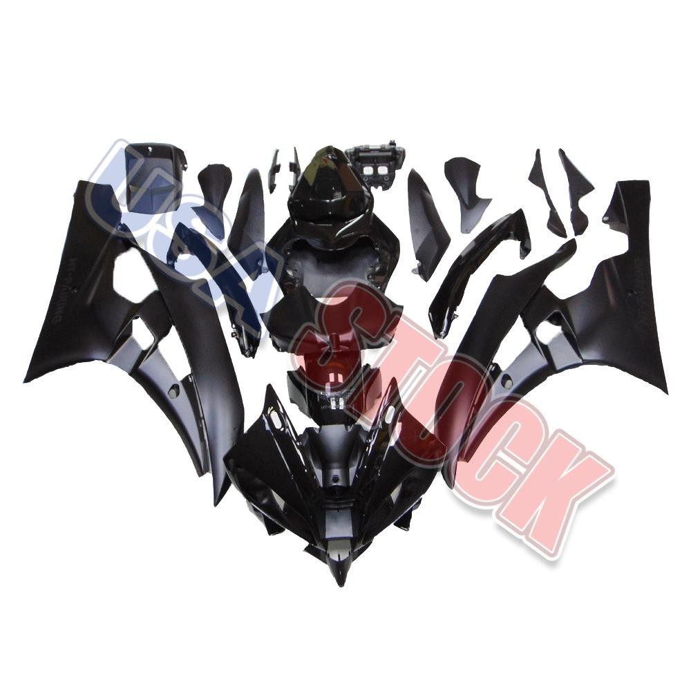 US Stock Glossy&Matte Black Injection Bodywork Fairing for 2006-07 Yamaha YZF R6
