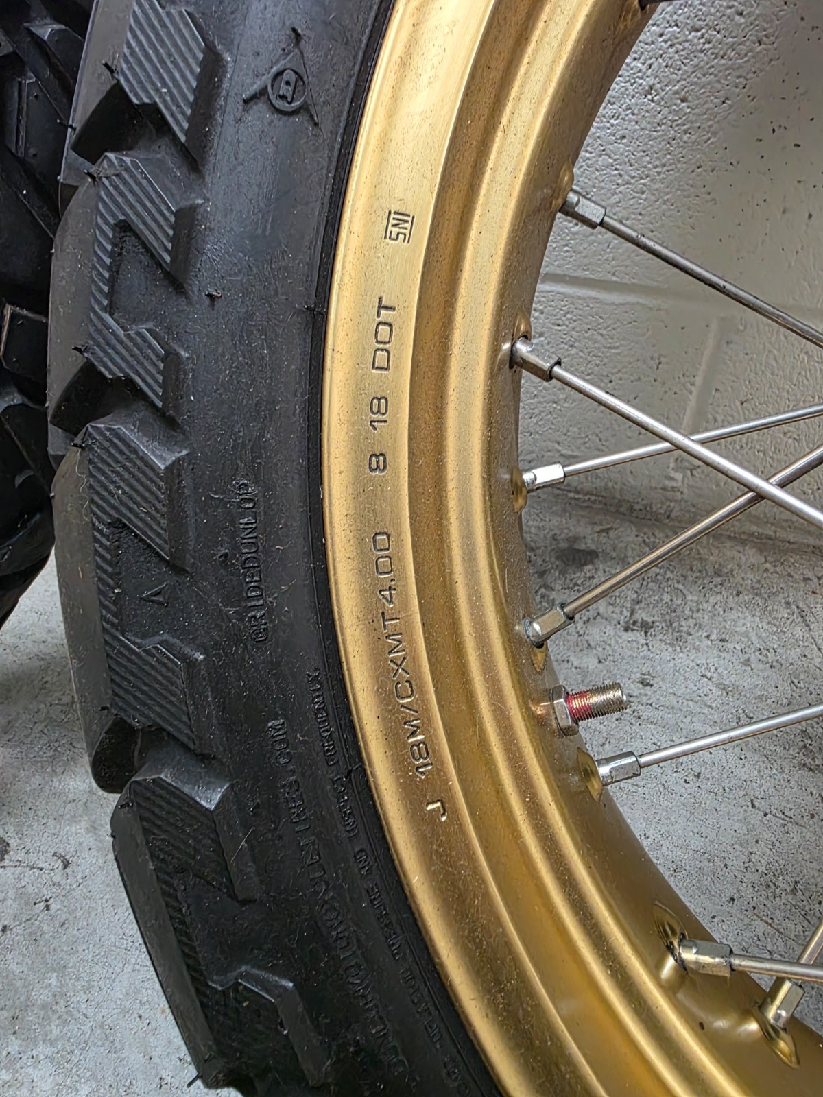 Genuine Honda Africa Twin Front and Rear Wheels Gold