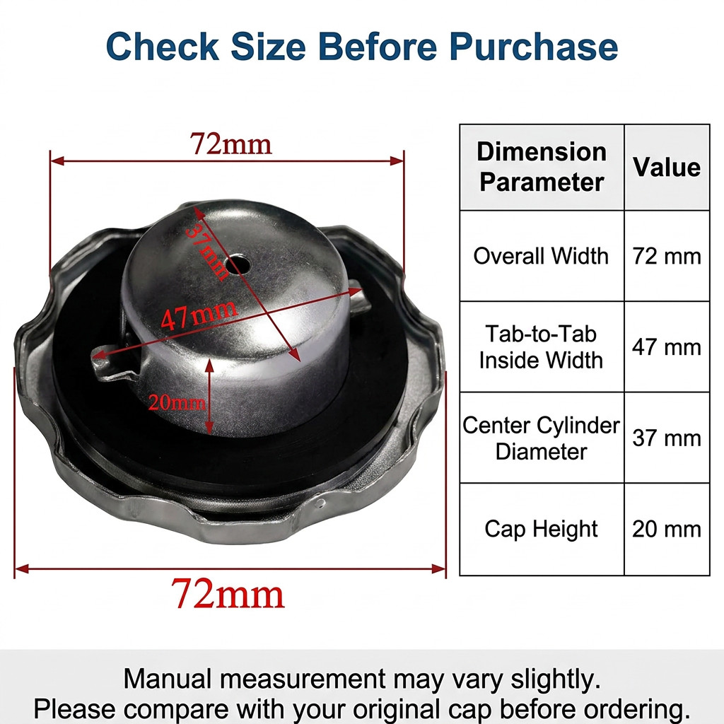 JMCH Upgraded New Metal Gas Fuel Tank Cap For Coleman BT200X CT200U, Baja MB165