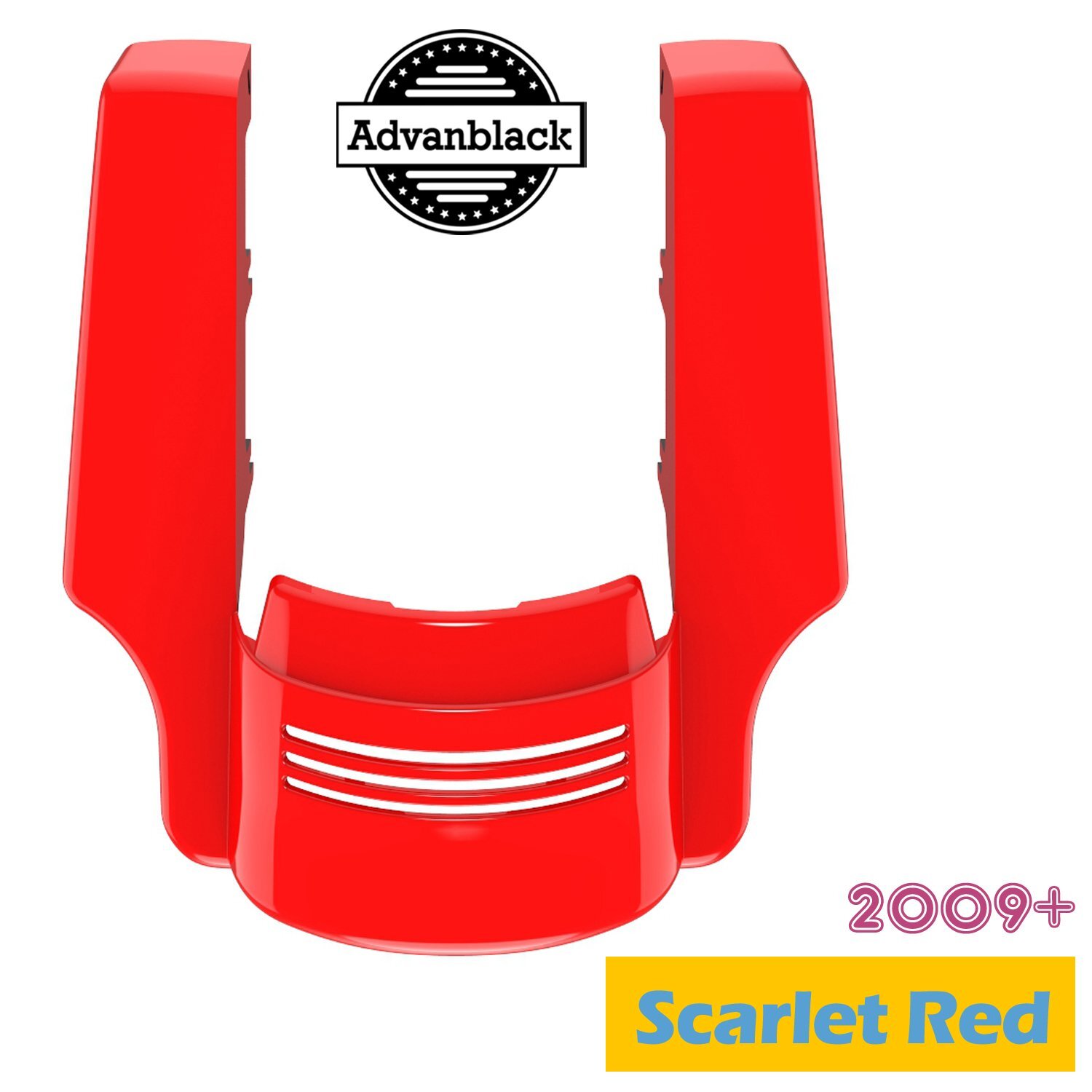 Scarlet Red Stretched Rear Fender Extension For 2009+ Harley Davidson Touring