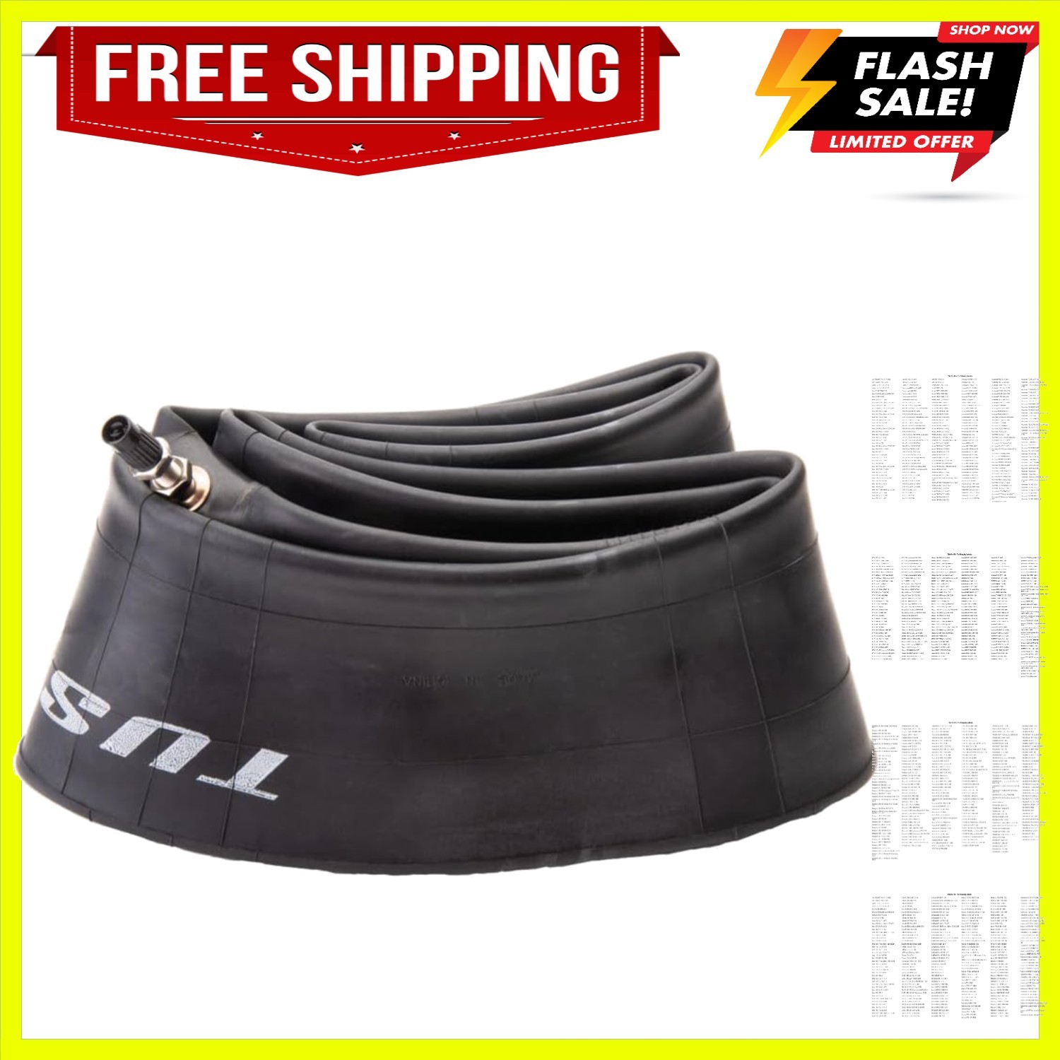 Heavy Duty 2mm Motorcycle Inner Tube Butyl Rubber Upgraded Replacement Tube 8…