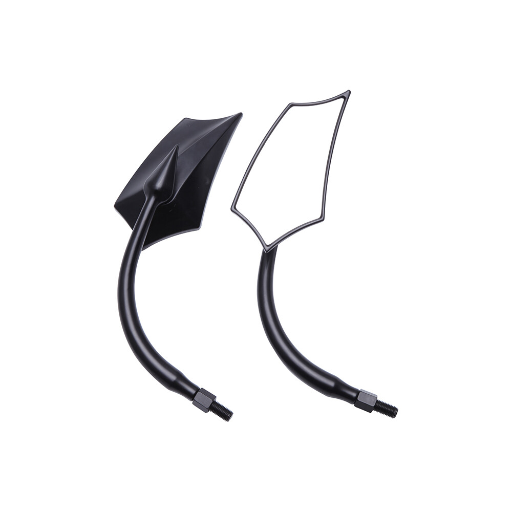 Black Motorcycle Mirrors For Harley Touring Street Glide Road King Sportster XL