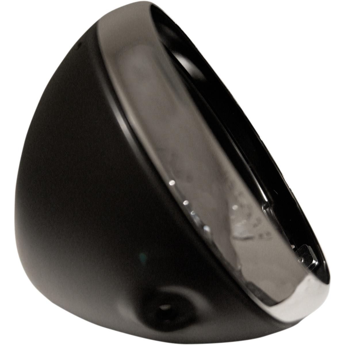 Emgo Lucas Style 7in. Side Mount Headlight Shells – Black Motorcycle Street Bike