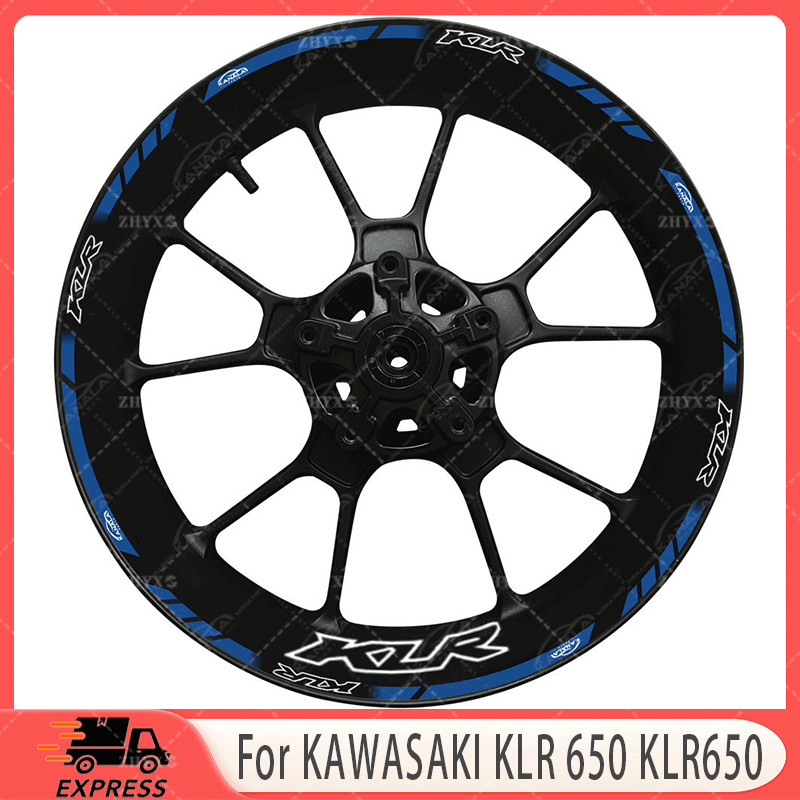 For KAWASAKI KLR 650 KLR650 Motorcycle 17″ Front Wheel + Rear Wheel Hub Sticker