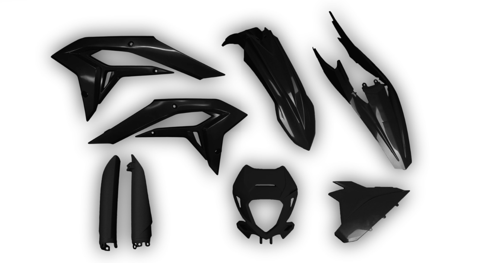 Beta Xtrainer 300 2023 2024 2025 2026 Plastics kit + Fork guards Black