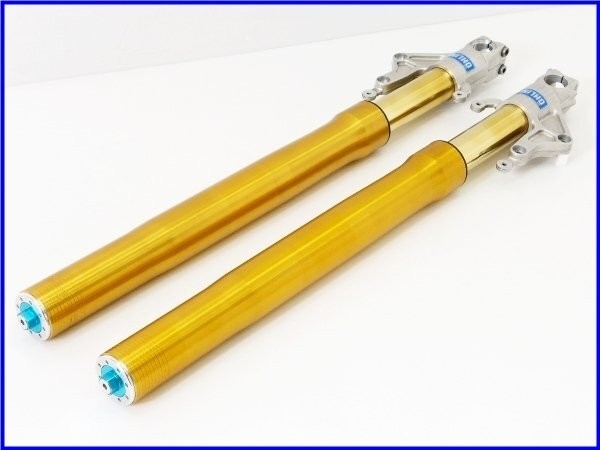 DUCATI 2003 999S Genuine lug mount Ohlins inverted front fork set 749R