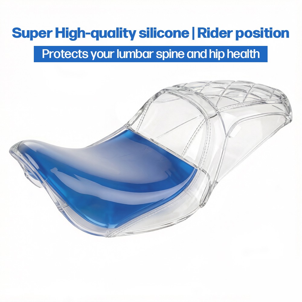 Red & White Stitching Gel 2-Up Seat For Harley Road King EFI FLHRI 1997-2007