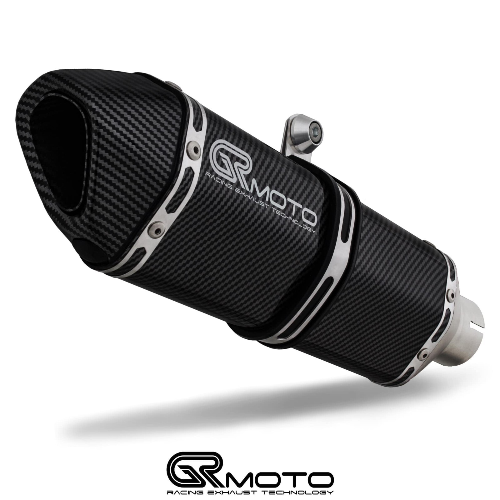 Carbon Exhaust Slip On 51mm 2″ GRmoto (link pipe not included)