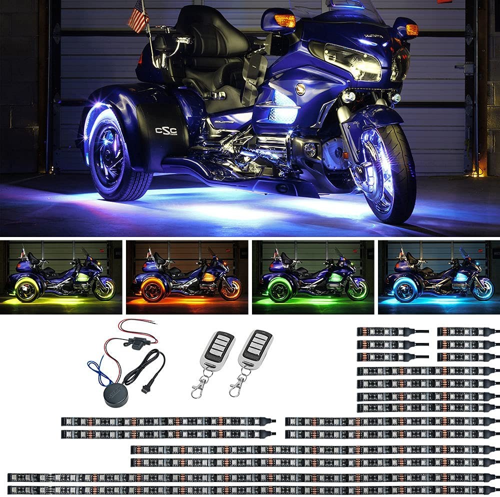 LEDGlow LiteTrike II Advanced Million Color LED Motorcycle Neon Trike Light Kit