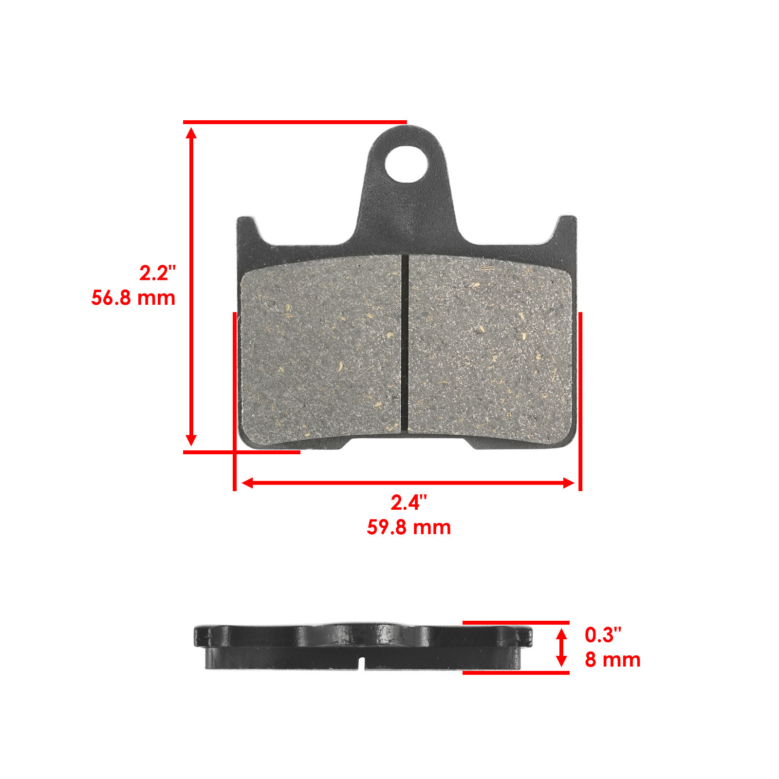 Front Rear Brake Pads for Kawasaki ZG1400 1400 GTR ABS 2010 2011 2012 2013 2014