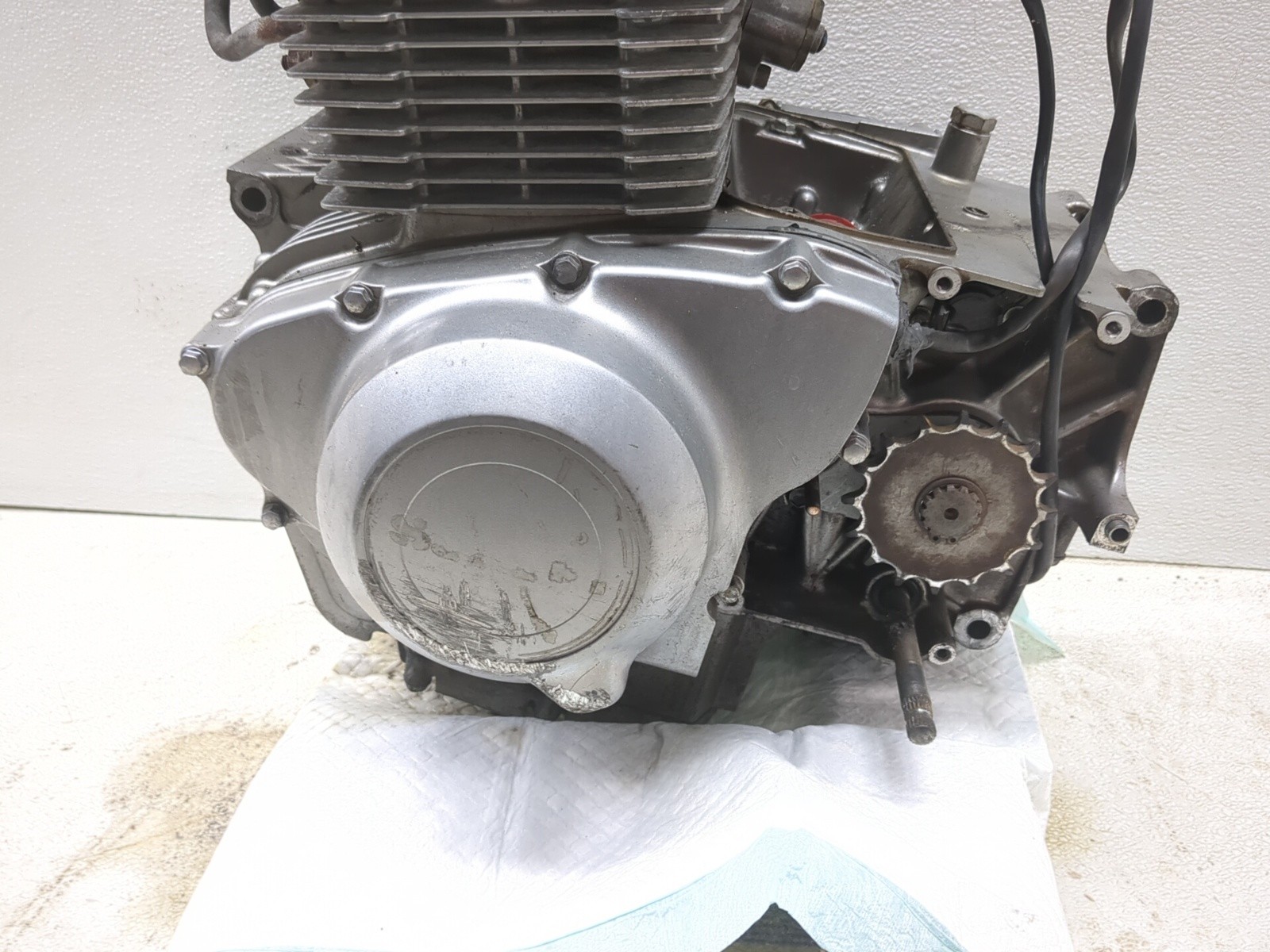 04-09 Suzuki GS500F Engine Motor Block Complete FOR PARTS M504-148341