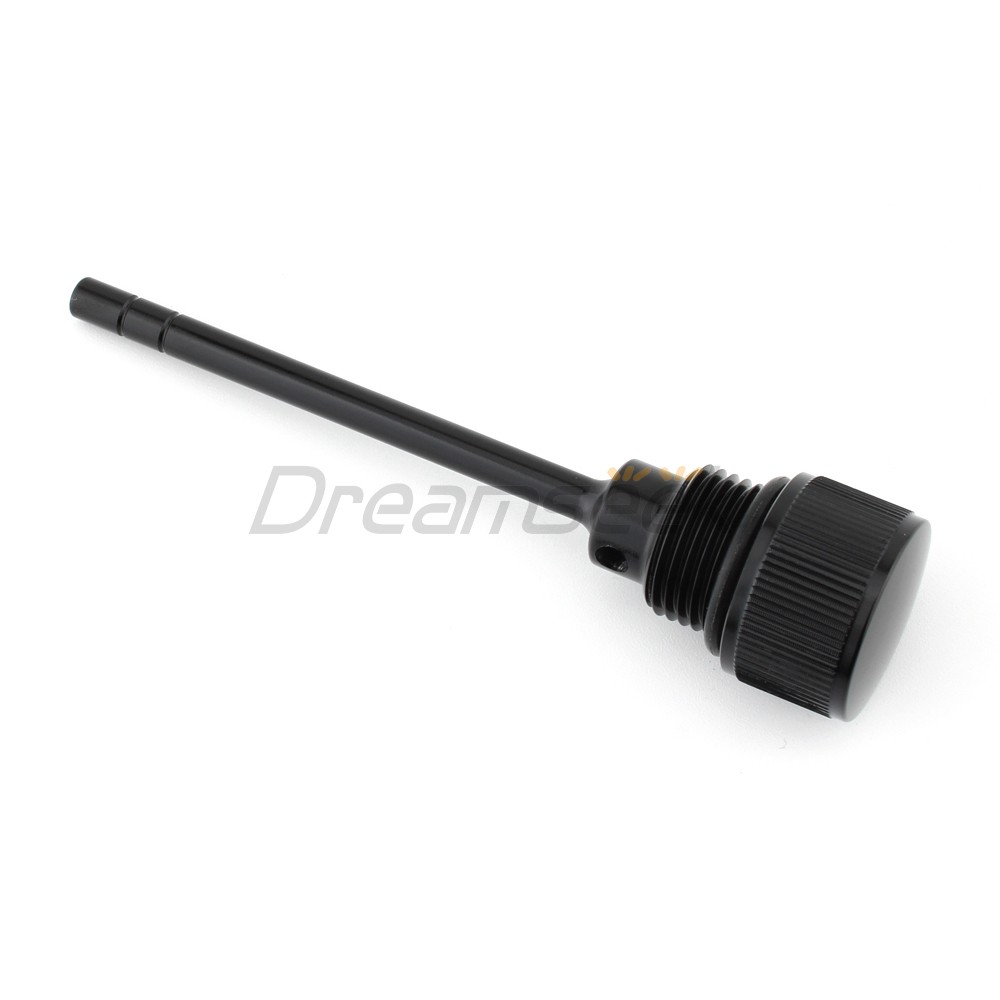 Black Dipstick Transmission Oil Fill Plug for Harley Softail Electra Glide 07-19