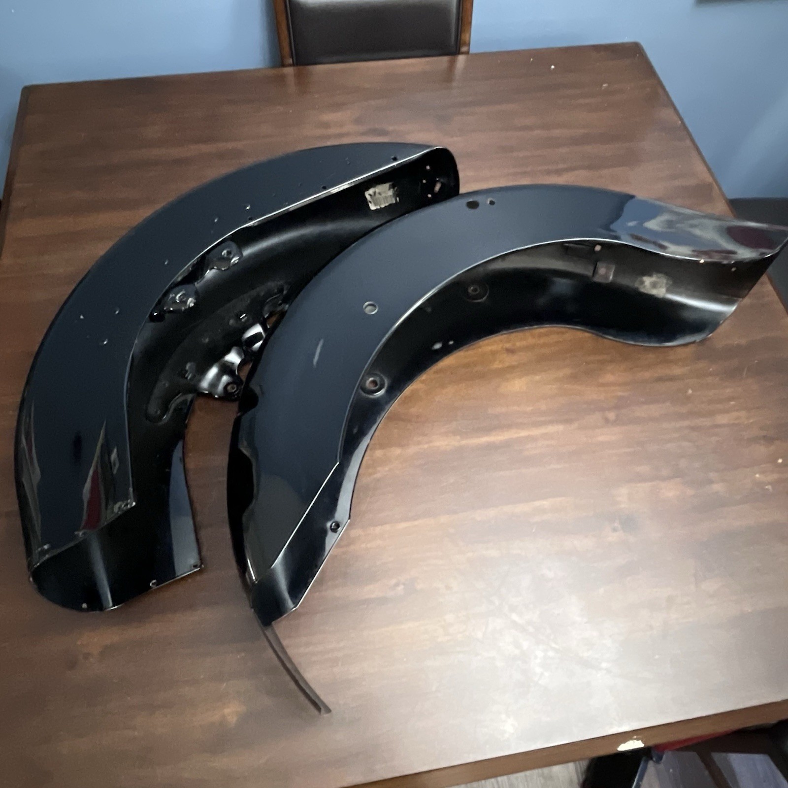 95 Harley Touring FLHR Road King OEM Front & Rear Wheel Fender Shell Panel Read!