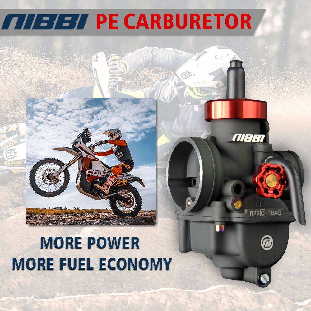 NIBBI PE26mm Racing Carburetor w/ Carb Jets 150cc-200cc 4T For YAMAHA KAWASAKI