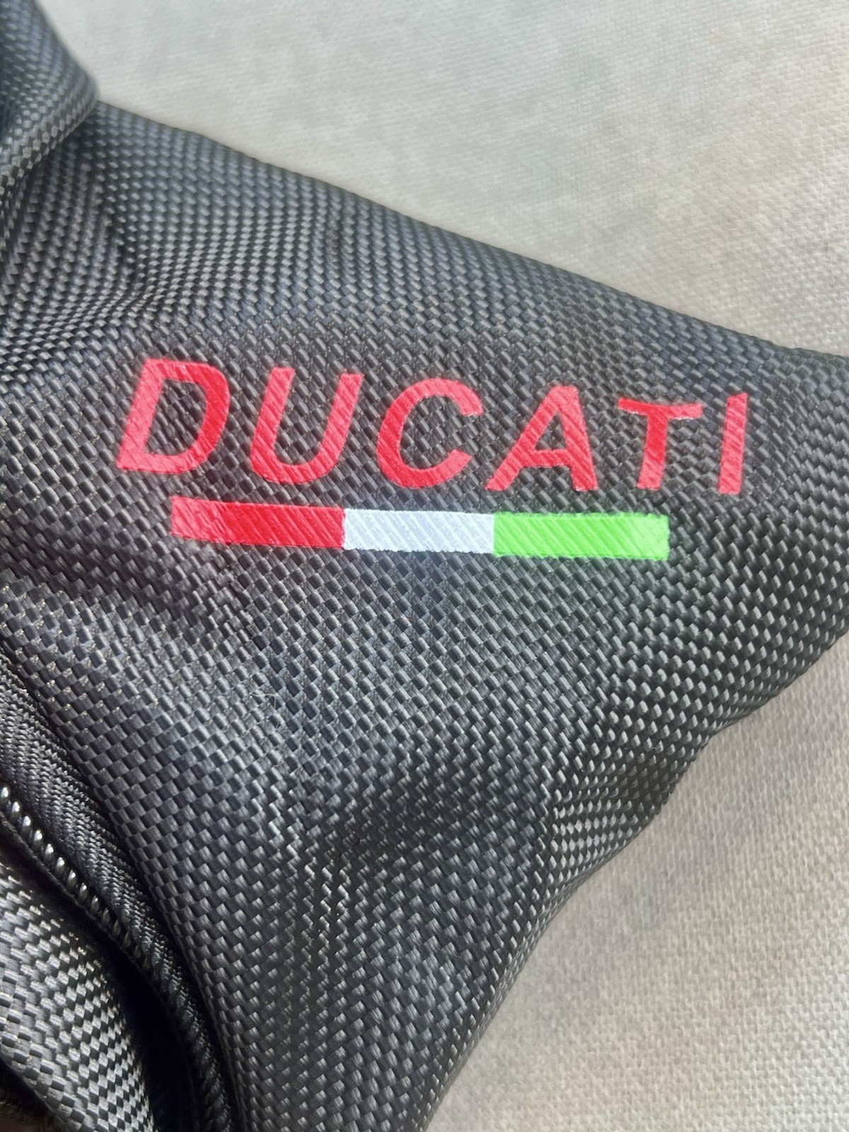 Ducati Motorcycle Black Leg Bag/Thigh Bag/Straps/10in X 9in