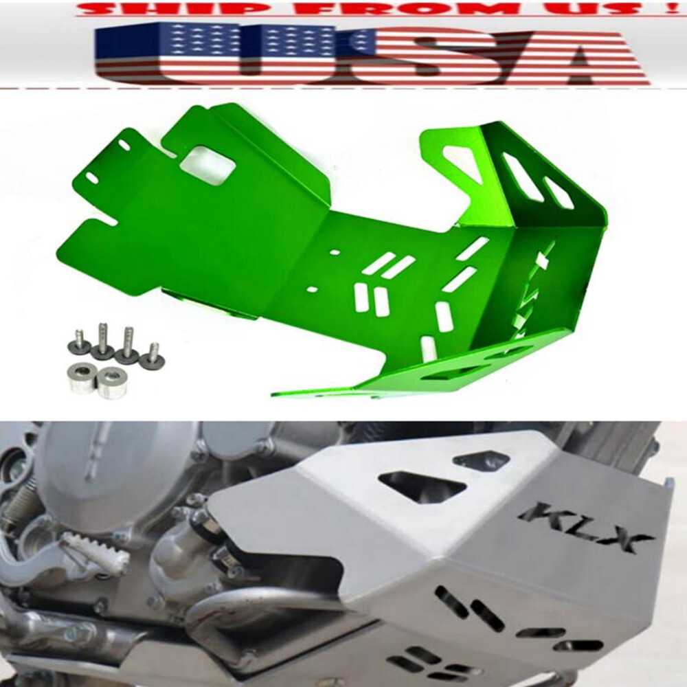 US! Green Skid Plate Engine Guard Protector For KAWASAKI KLX300 /R KLX250 /R/S