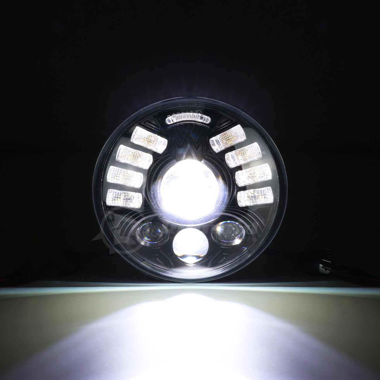 5.75″ LED Headlight w/Turn Signal Halo DRL for Harley-Davidson Night Train FXSTB