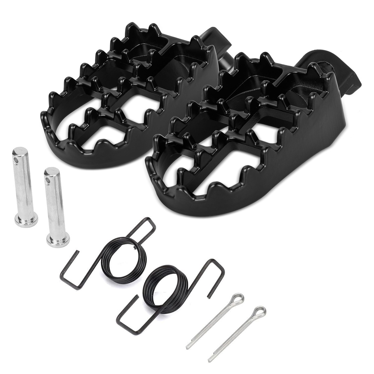 Nice CNC Foot Pegs Footrest Pedal Anodized For Honda CR250R CR125R CRF250R Black