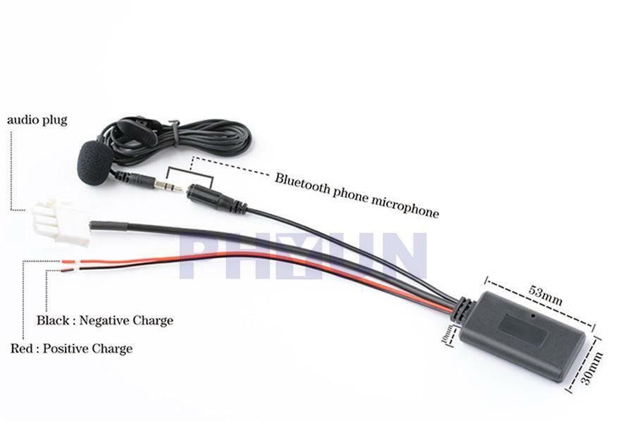 Bluetooth 5.0 AUX Music + Microphone For Honda Goldwing GL1800 Wireless Music