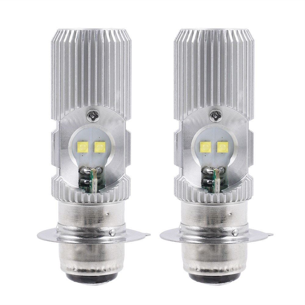 P15D ATV LED Headlight Bulbs Motorcycle High/Low Beam Kit 6000K Bright P15D-25-1