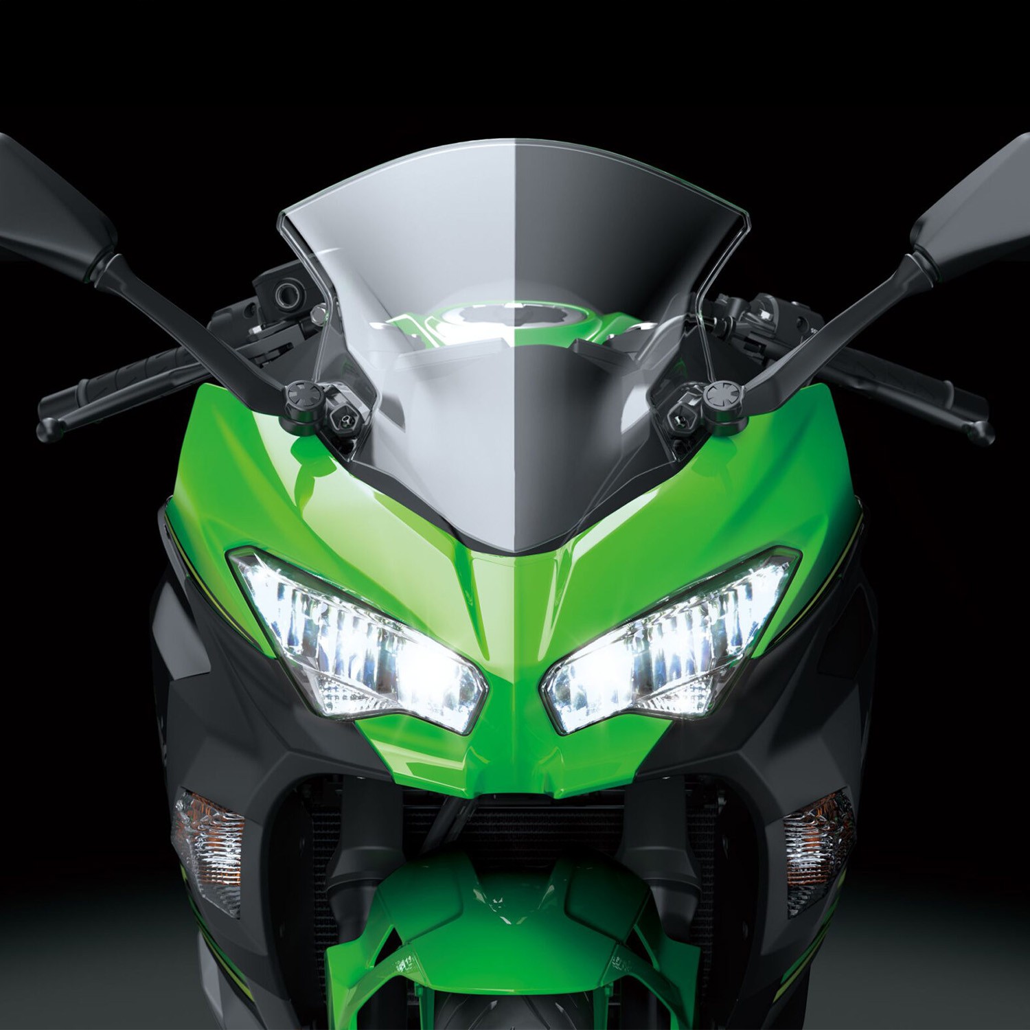 Front LED Headlight Assembly Fits For Kawasaki Ninja 400 2018-2024 650 2020-2024