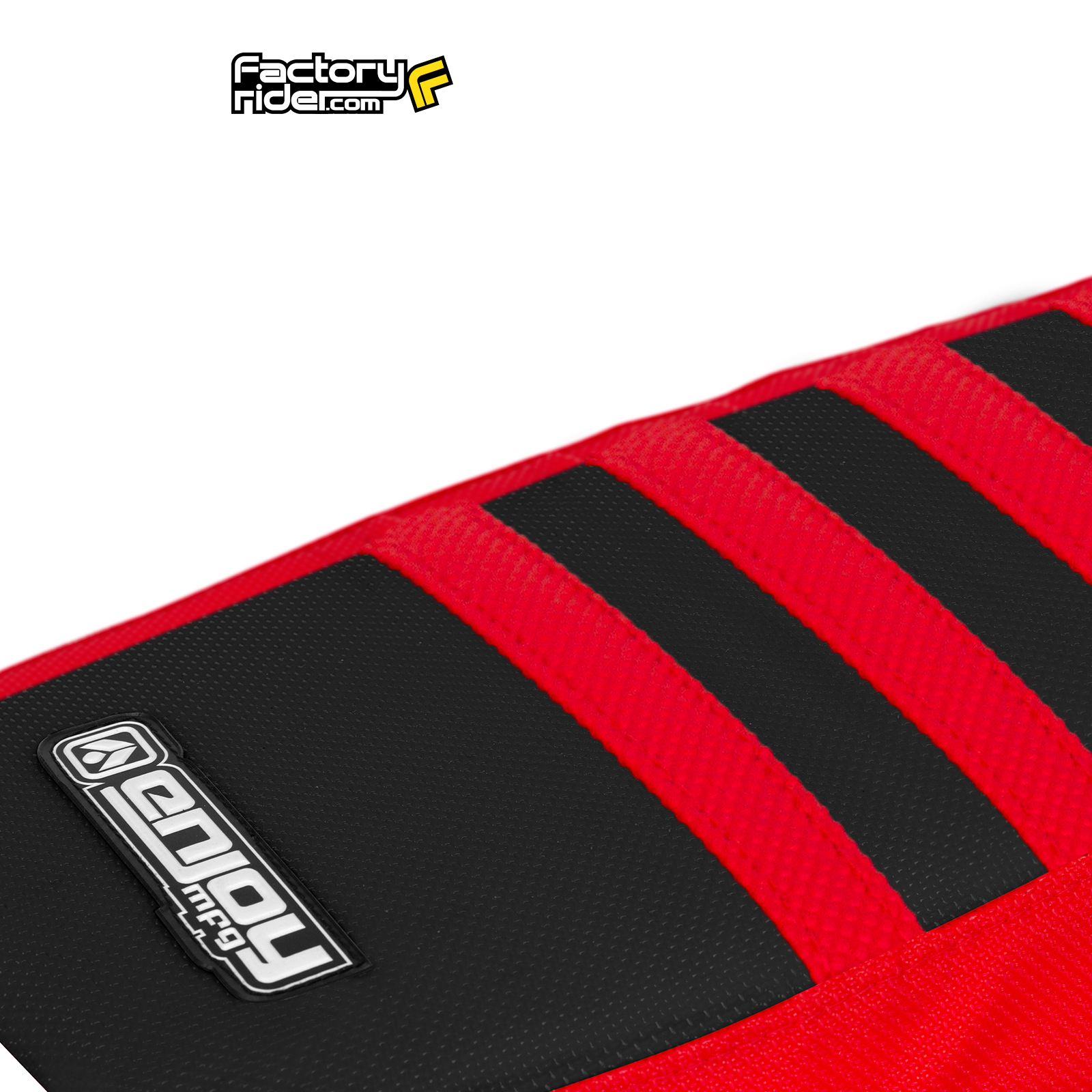 2013 – 2019 HONDA CRF 250 L SEAT COVER by Enjoy MFG RED & BLACK w/ RED RIBS #109