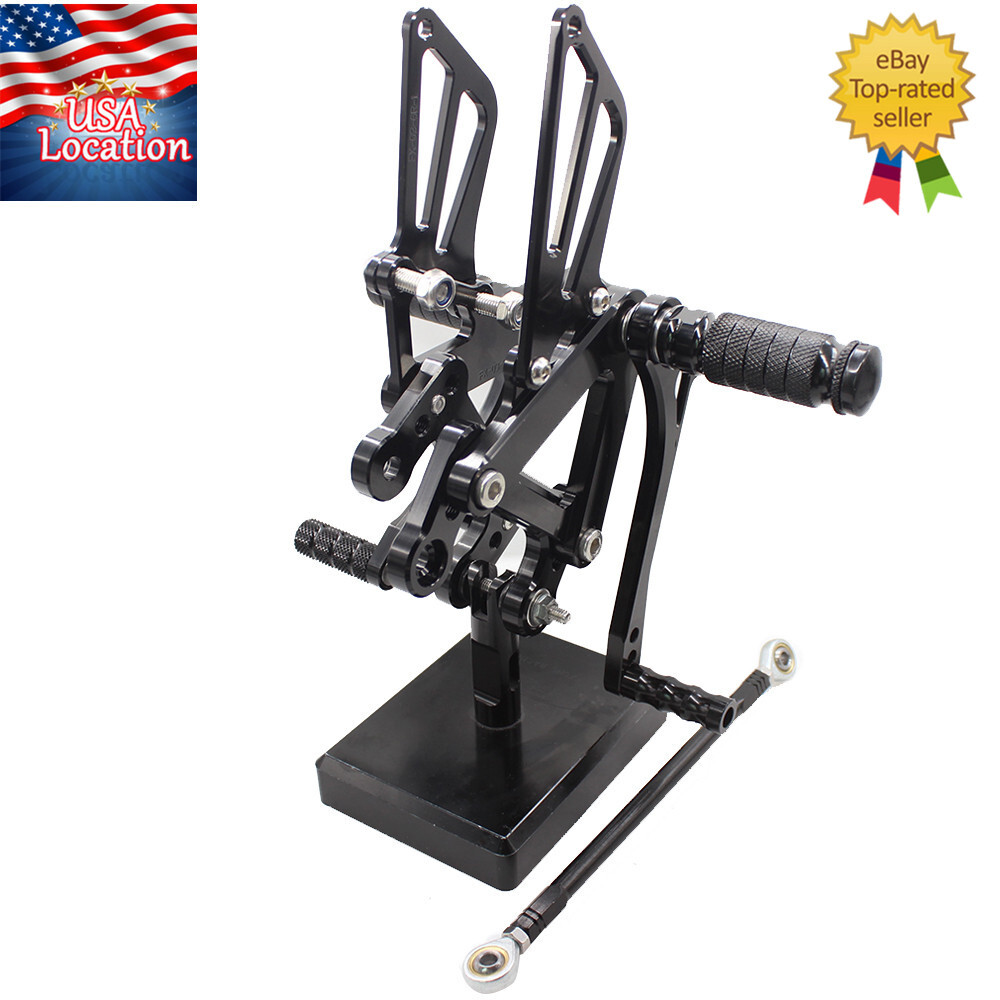 For Kawasaki Ninja ZX6R ZX636 2003-2004 FXCNC Rearset Footpegs Pedals Footrest