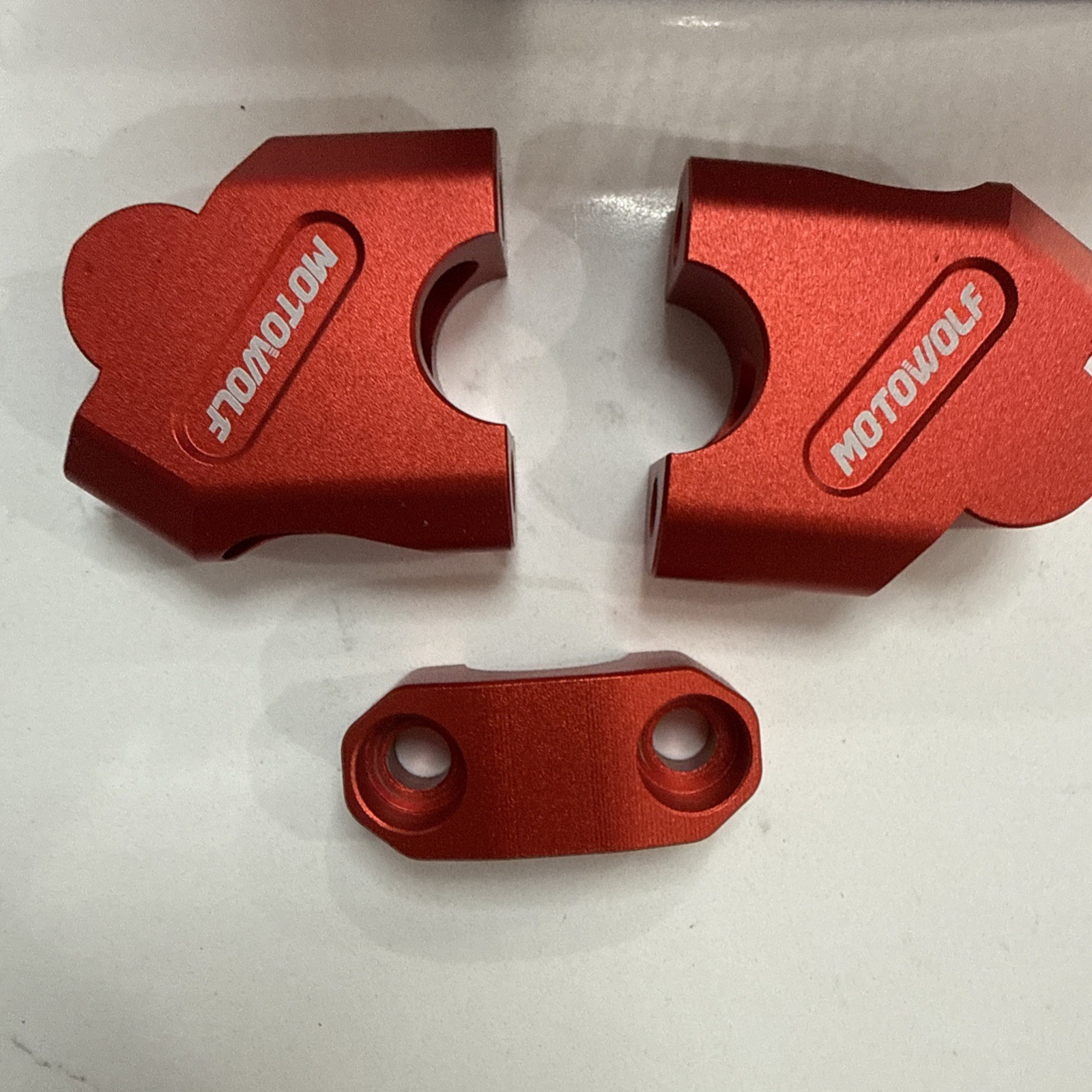 Motowolf Motorcycle Handlebar Riser Heightening Clamp Mount