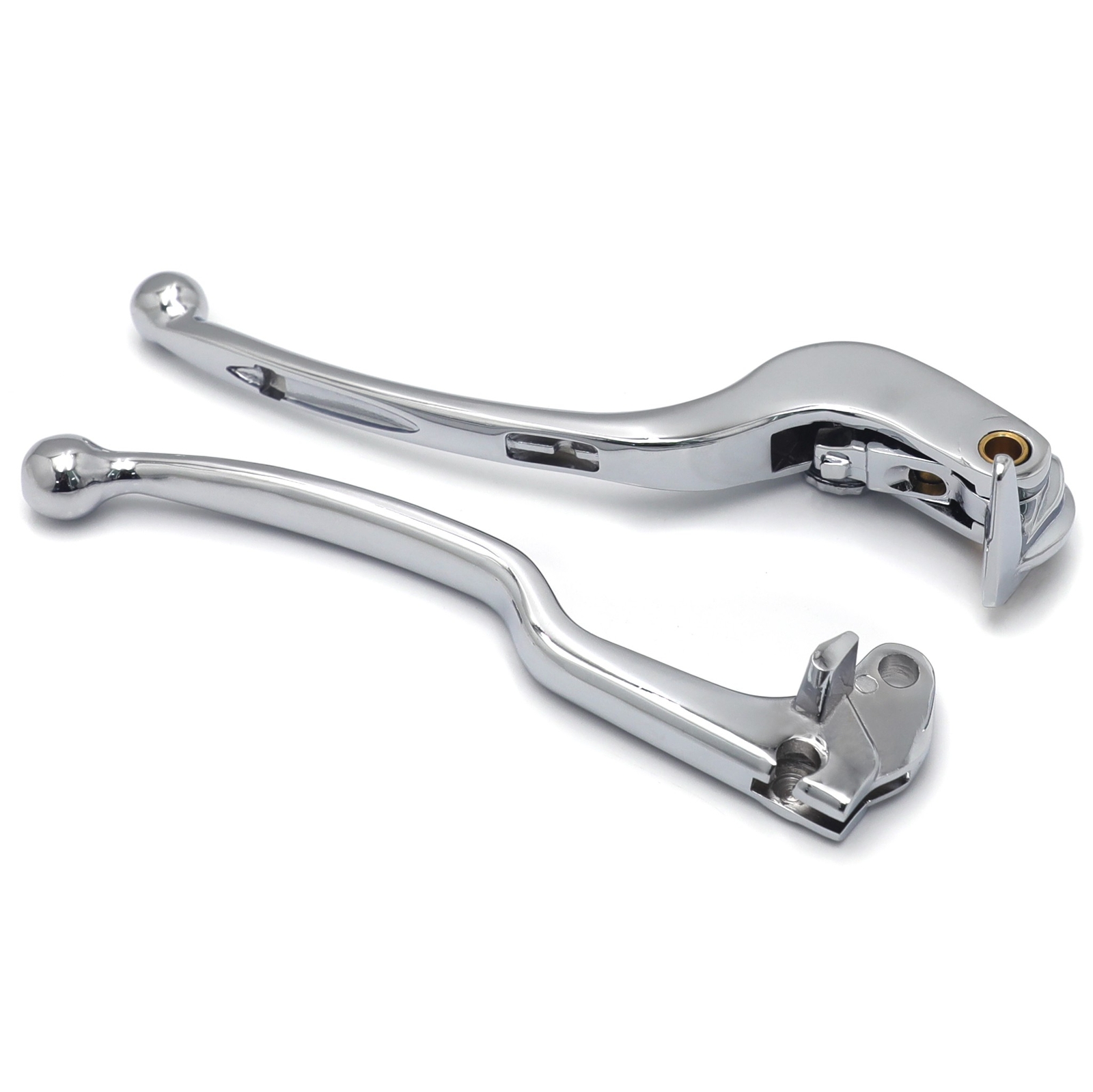 Brake + Clutch Hand Lever Chrome Replacement For 2004-2005 Suzuki GSXR600/750