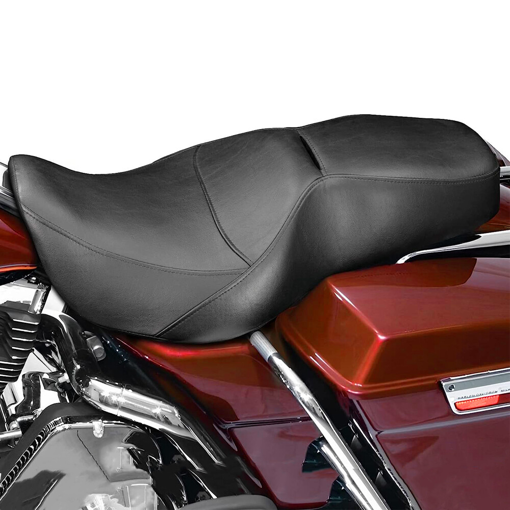 One Piece Driver & Passenger Seat For Harley Road King FLHR Road King FLHP 97-07