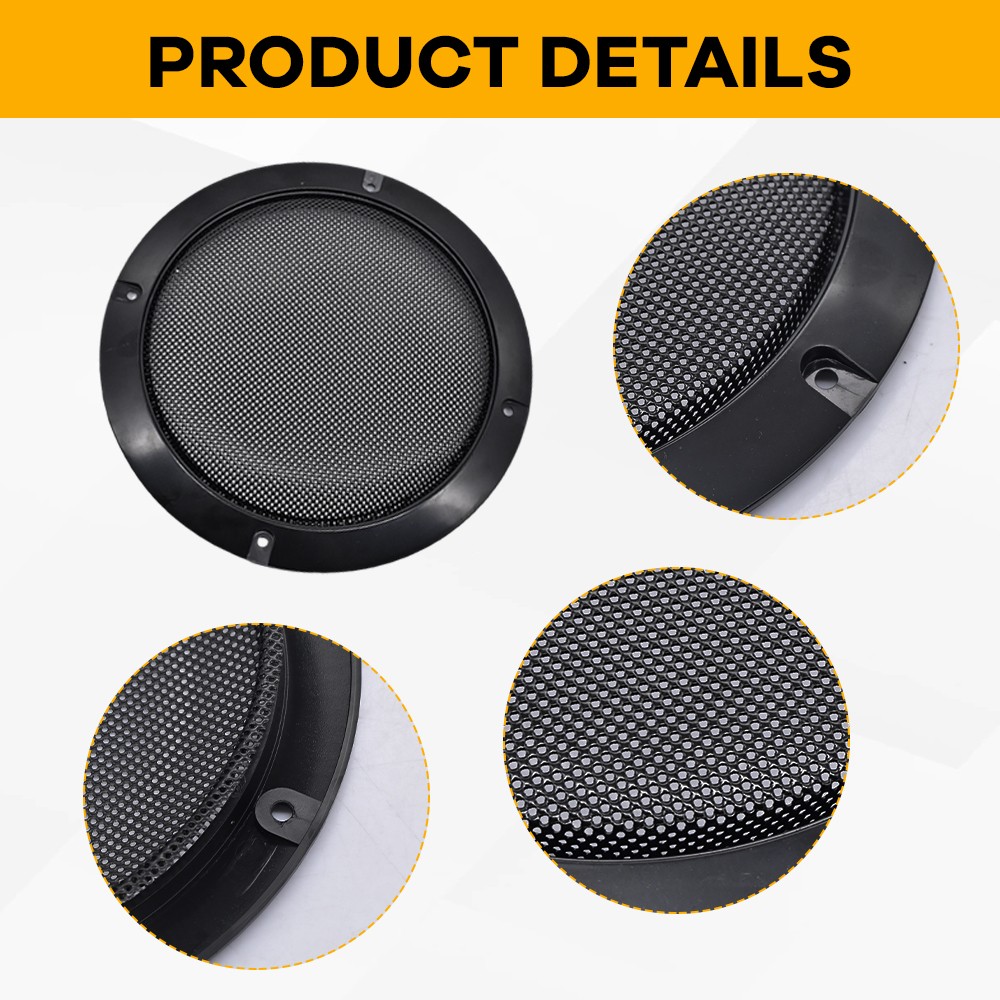 2Pcs 6.5″ For Harley-Davidson Speaker Cover Grill Woofer Speaker Metal Mesh