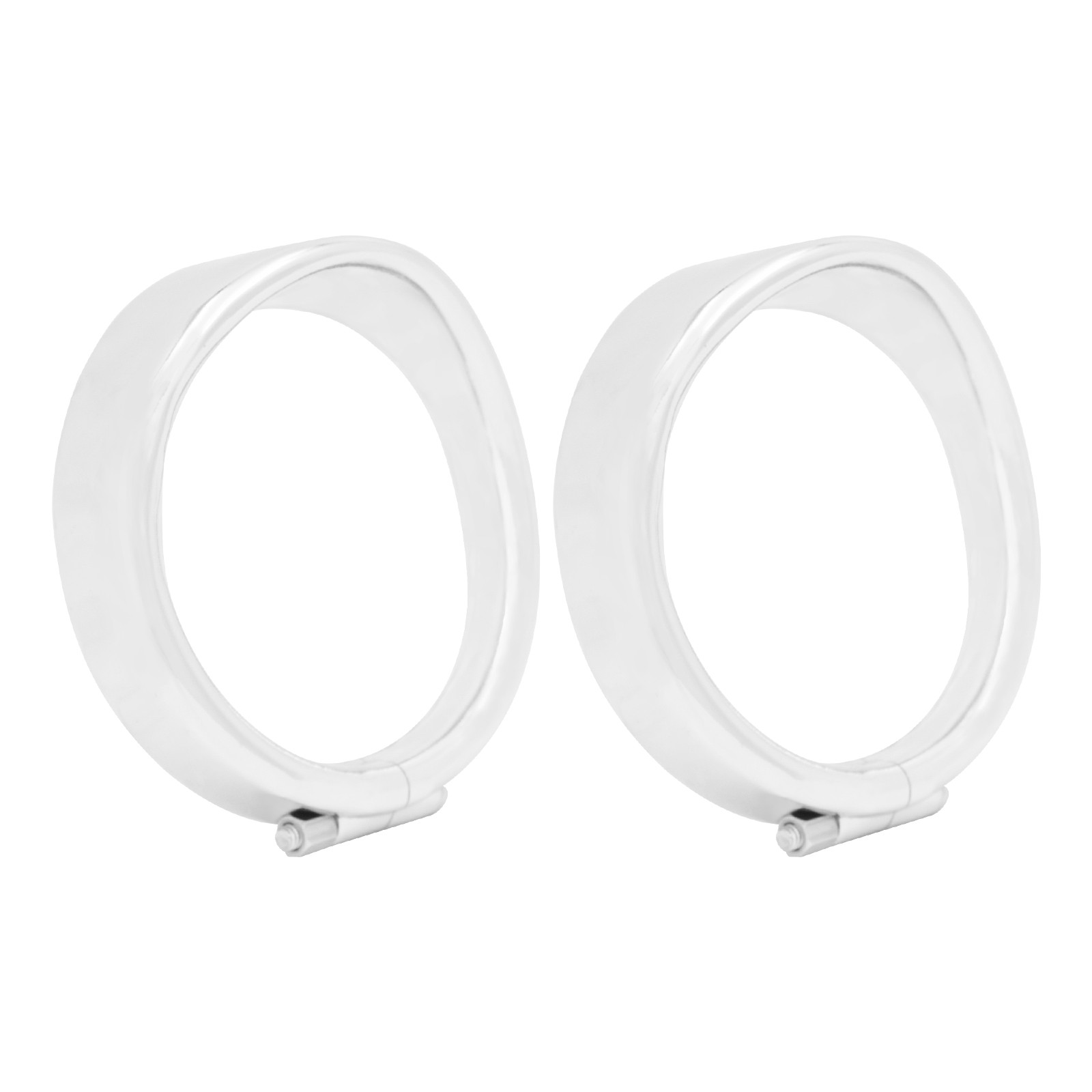 Aluminum Chrome Turn Signal Light Bezel Trim Ring For Harley Touring Road King