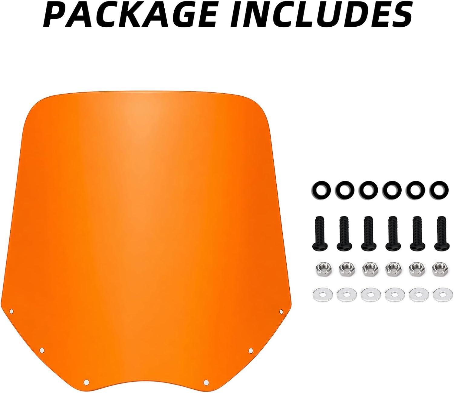 13″ Orange Windscreen Windshield For FATECIM Road Warrior Fairing 6021 6024 6033