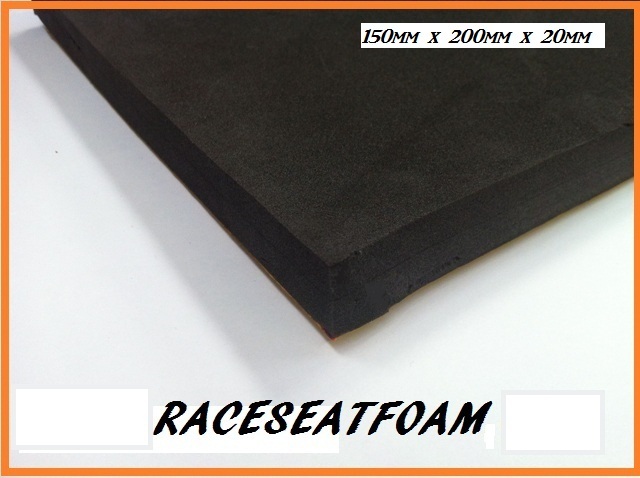 Motorcycle Race seat Foam (bum stop pad) 20mm Thick, Self Adhesive