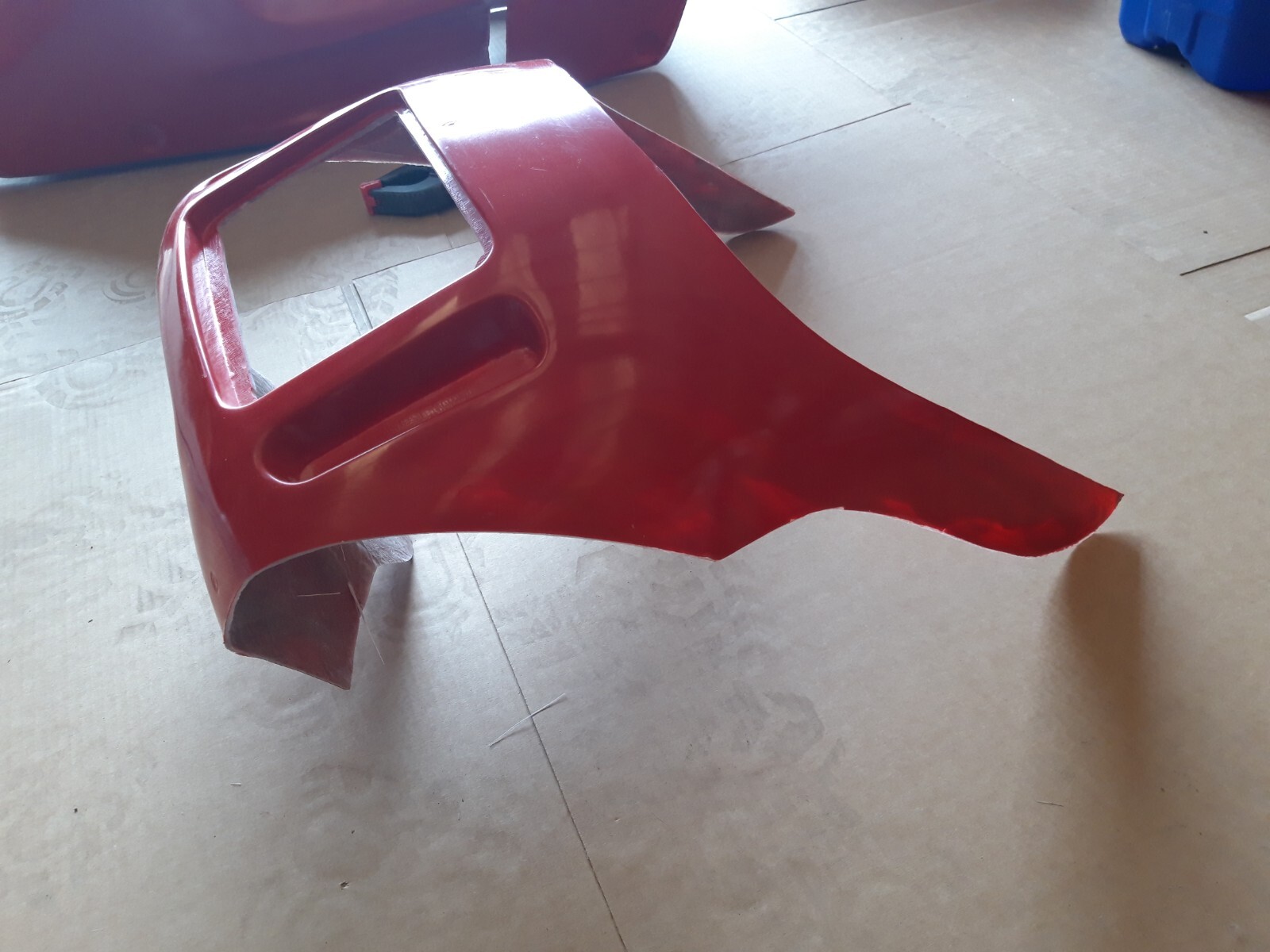Ducati 851 Full Fairing Panel Set Fiberglass in Red + Race and Road nosecones