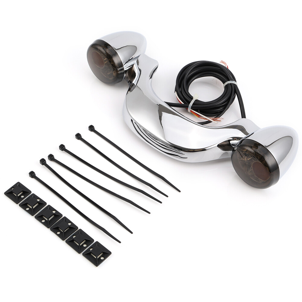 Rear Bullet Brake LED Light Bar Turn Signals For Harley Road King Electra Glide