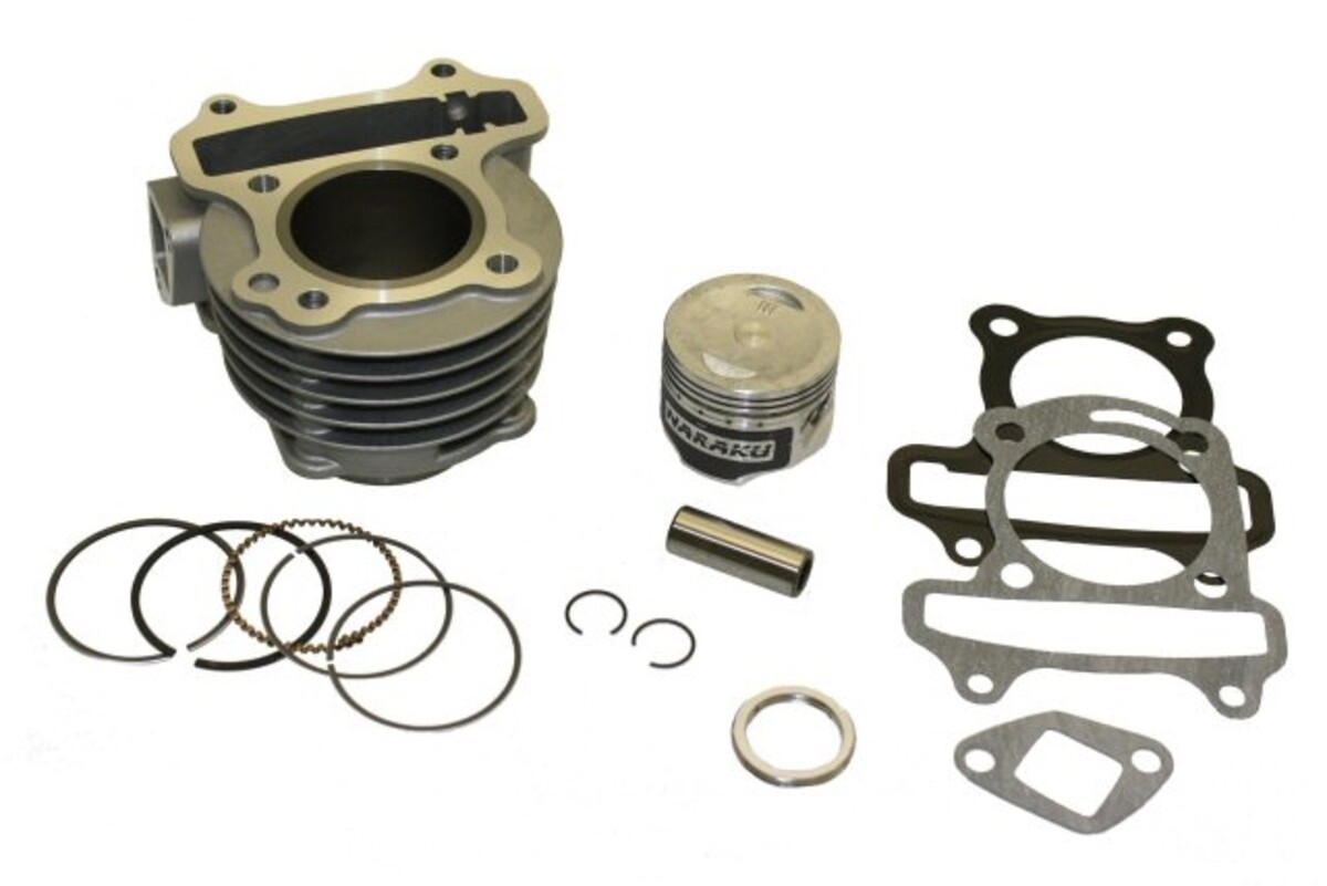 NARAKU CYLINDER UPGRADE KIT (72cc, IRON, 47mm BORE); QMB139