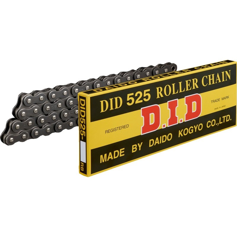 D.I.D M525X104RB 525 Standard Series Non O-Ring Chain – Natural – 104 Links N…