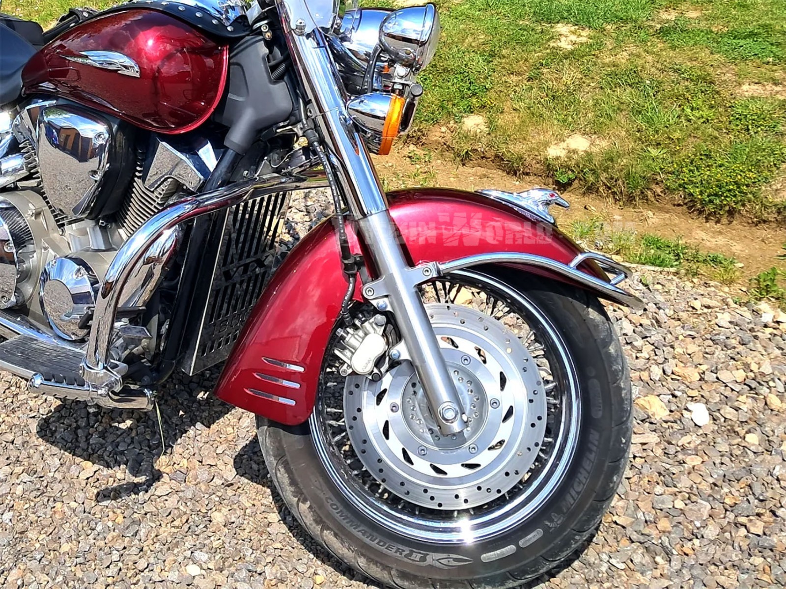 HONDA VTX 1800 RETRO / S / R / T / N CHROME FRONT FENDER BUMPER RAIL TRIM