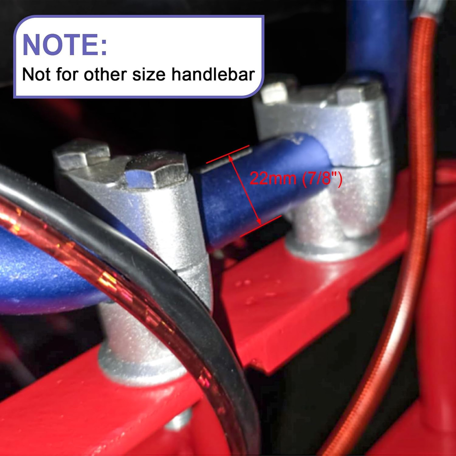 Motorcycle 22mm 7/8 Handlebar Risers Mount Clamps for Dirt Pit Bike | Dirt Bike