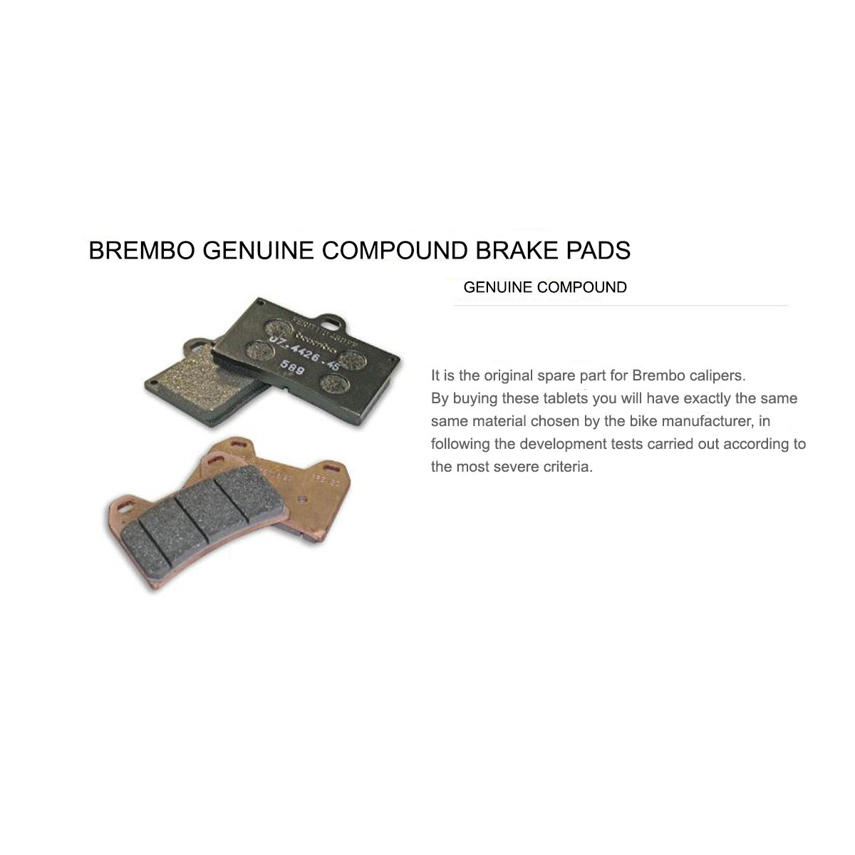 Front Brembo 07 Brake Pads for Yamaha DTR MX 50 1989 > 1995