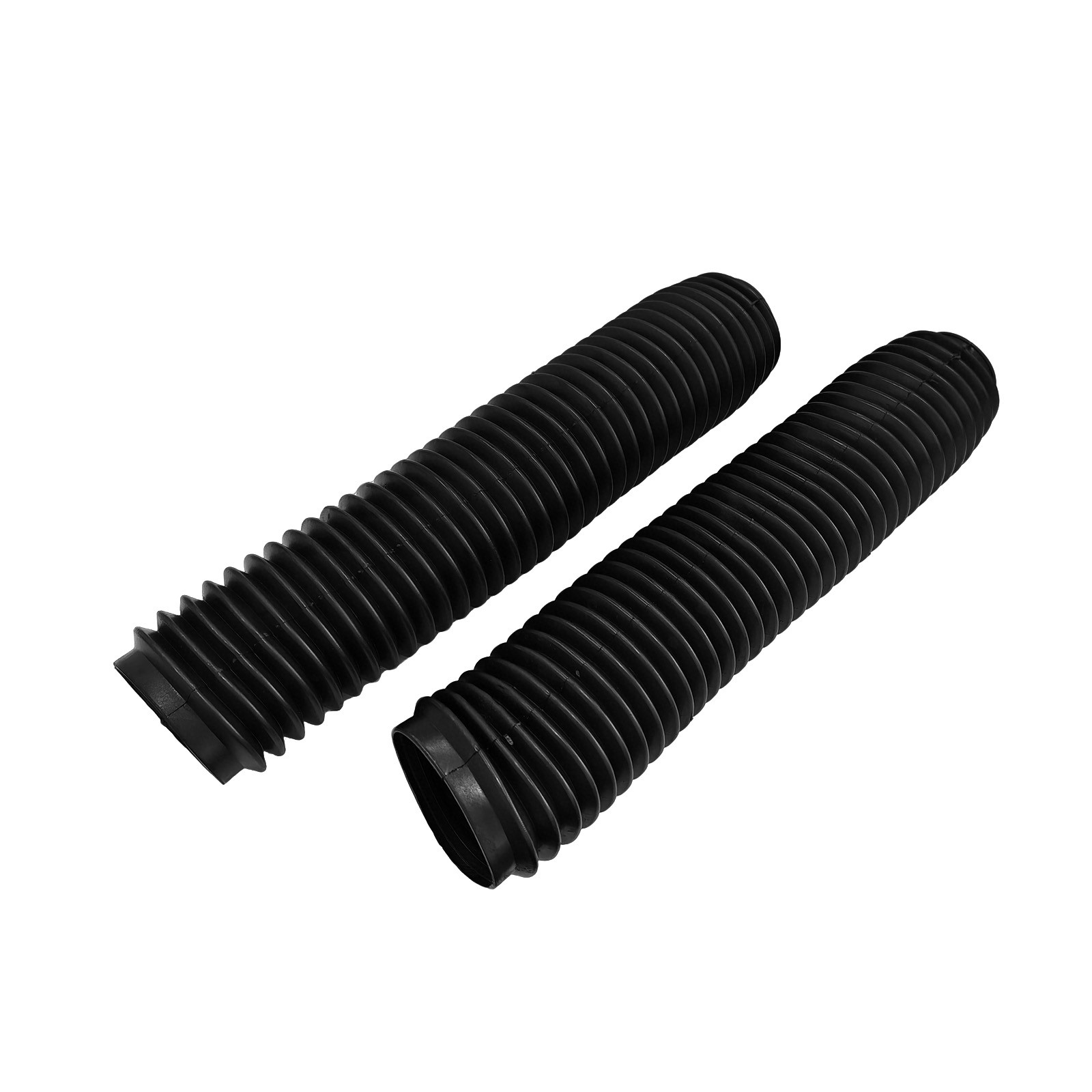 Black Rubber Gaitor Boots Front Fork Dust Cover Motorcycle Shock Absorber
