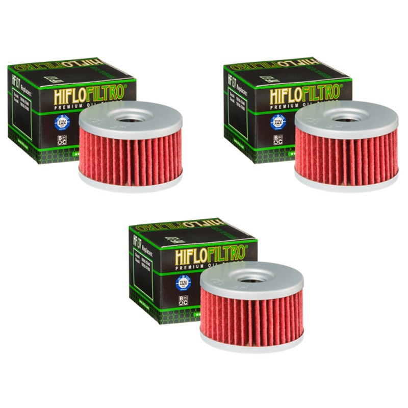 Hiflofiltro HF137 Oil Filter 3 Pack LS650 Savage, DR500D, SP500X