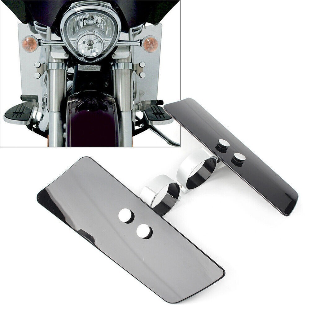 Motorcycle Black Front Wind Fork Air Deflector for Honda Kawasaki Yamaha