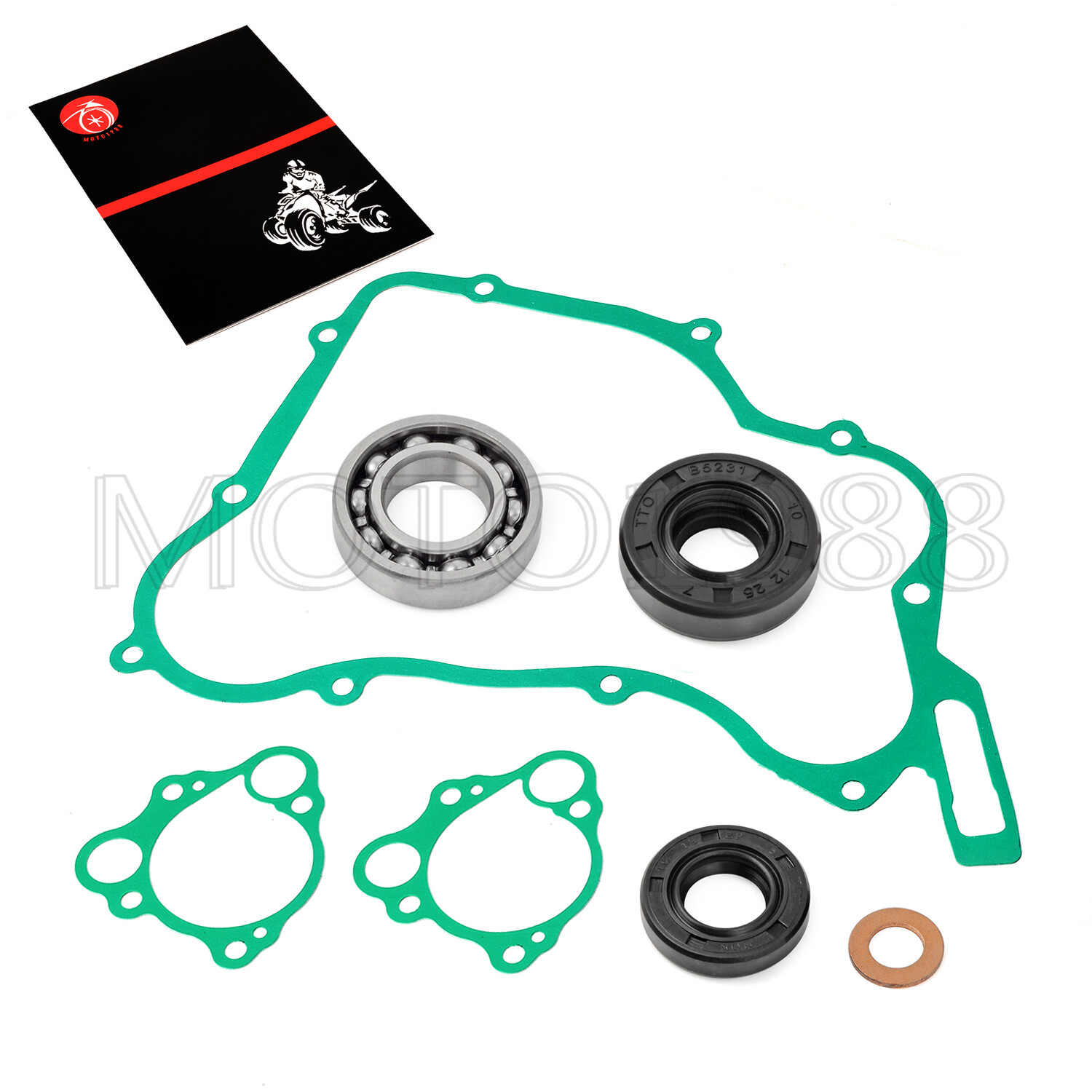 Water Pump Rebuild Kit Impeller Gaskets Seals For Honda CR125 CR125R 1990-2004