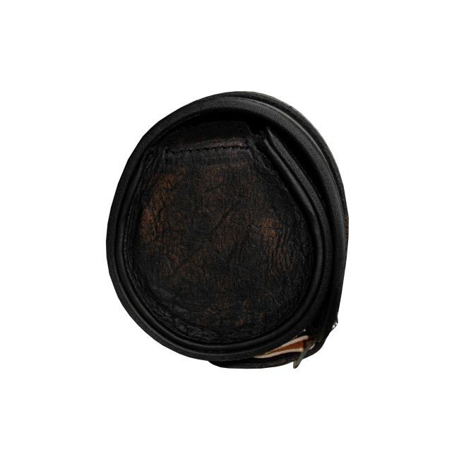 Brown Leather Motorcycle Tool Bag Roll Bag Handlebar Sissy Bar Biker Saddlebag