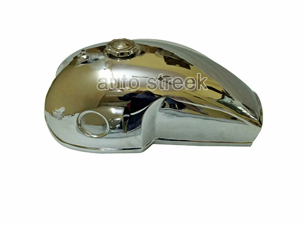 Benelli Mojave Yamaha Cafe Racer 360 260 Chromed Fuel Petrol Tank & Cap + 2 Taps