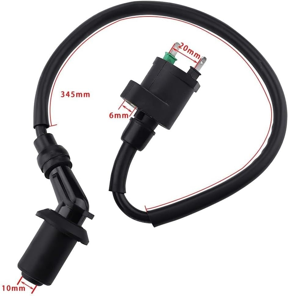 Durable GY6 Ignition Coil with A7TC Spark Plug Wire for High-Performance Engines